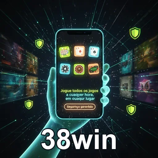 Imagem de um smartphone com página de casino gaming acessível no mobile