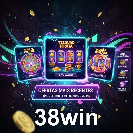 Imagem do site 38win mostrando opções de jogos de confiança e entretenimento online